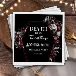 Guardanapo De Papel Morte Aos Meus Vinte Anos aniversário de 30 anos F