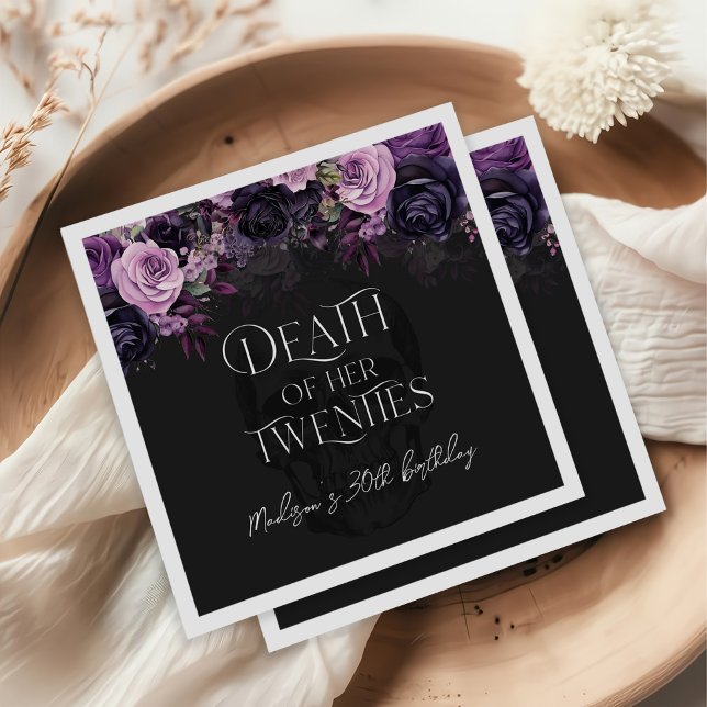 Guardanapo De Papel Morte Do aniversário de 30 anos De Vinte Anos (Criador carregado)