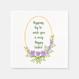 Guardanapo De Papel Mortes de férias minimalistas Páscoa de flores de 