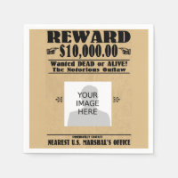 Morto desejado personalizado ou Napkins vivo
