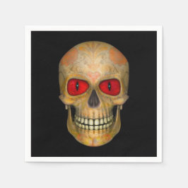 Guardanapo De Papel Morto do Crânio Voodoo Zombie Cocktail Napkins