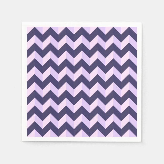Guardanapo De Papel Motif Chevron Violet (Frente)