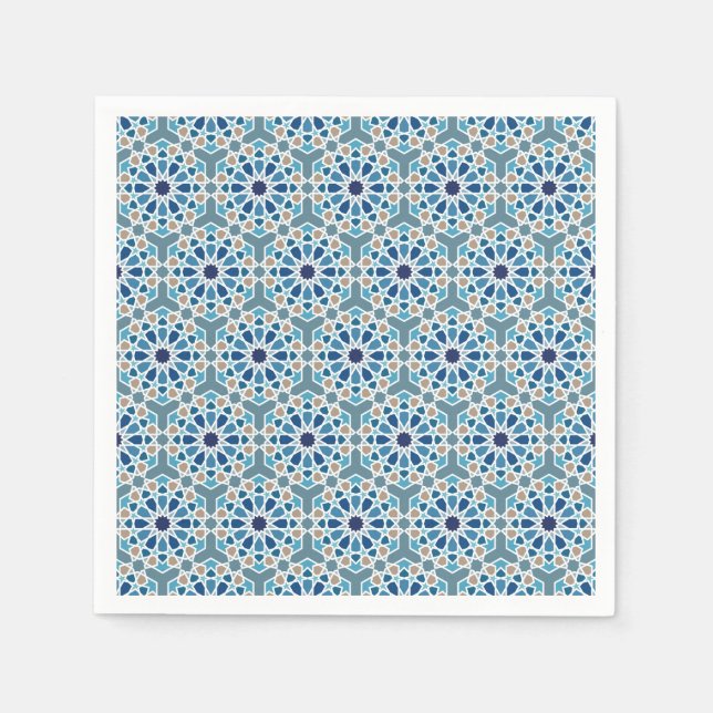 Guardanapo De Papel Motif de carreaux marocains (Frente)