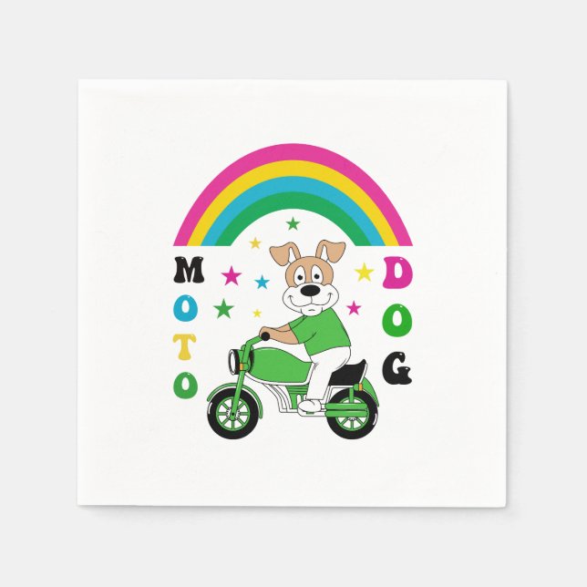 Guardanapo De Papel Moto Dog (Frente)