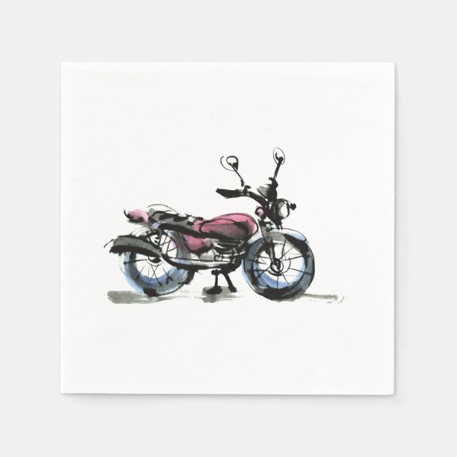 Guardanapo De Papel Motocicleta (Frente)
