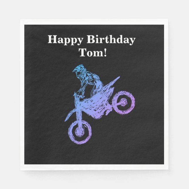 Guardanapo De Papel Motocross (Frente)