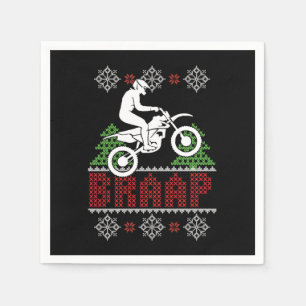 Guardanapo De Papel Motocross de Natal Feio Braap Gif