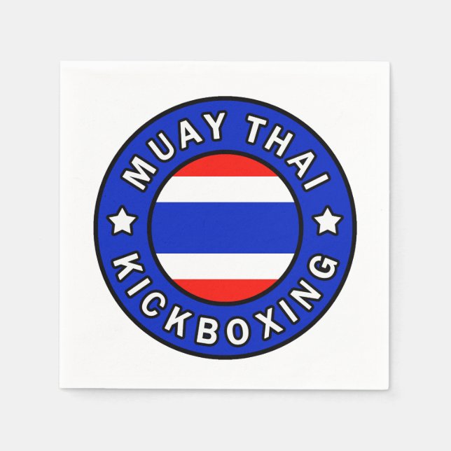 Guardanapo De Papel Muay Thai (Frente)