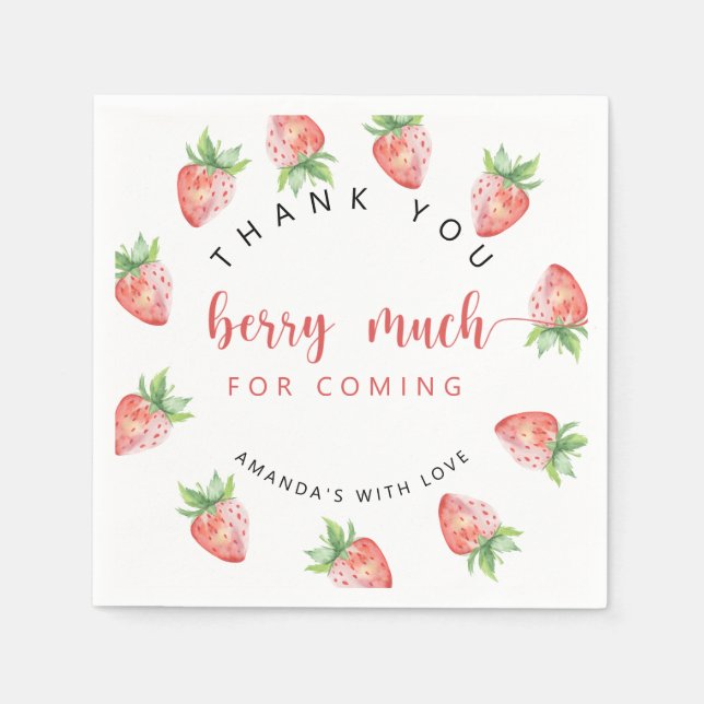 Guardanapo De Papel Muito obrigado. (Frente)