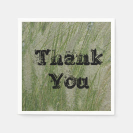 Guardanapo De Papel Muito Obrigado A Alta Apreciação Da Grama Do Deser