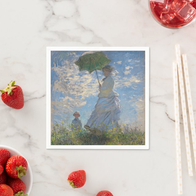 Guardanapo De Papel Mulher com Parasol | Paisagem Francesa (Insitu)