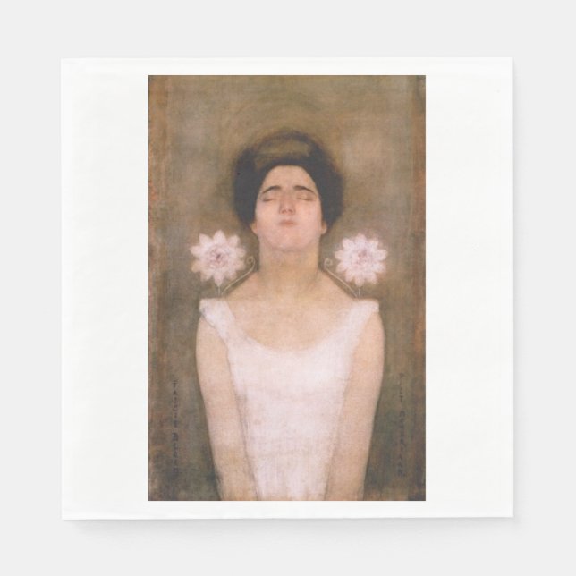 Guardanapo De Papel Mulher do Passionflower (por Piet Mondrian) (Frente)