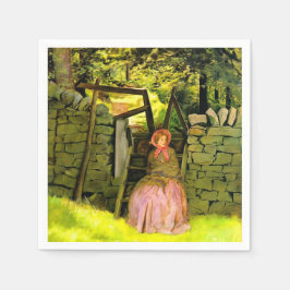 Guardanapo De Papel Mulher esperando (por John Everett Millais)