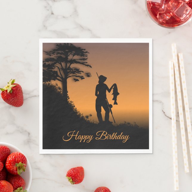 Guardanapo De Papel Mulher Fisher no Dusk Personal (Insitu)