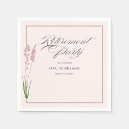 Guardanapo De Papel Mulheres Elegantes Pastel Wildflower Retirement Pa