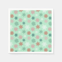 Multicolored snowflake pattern – winter christmas