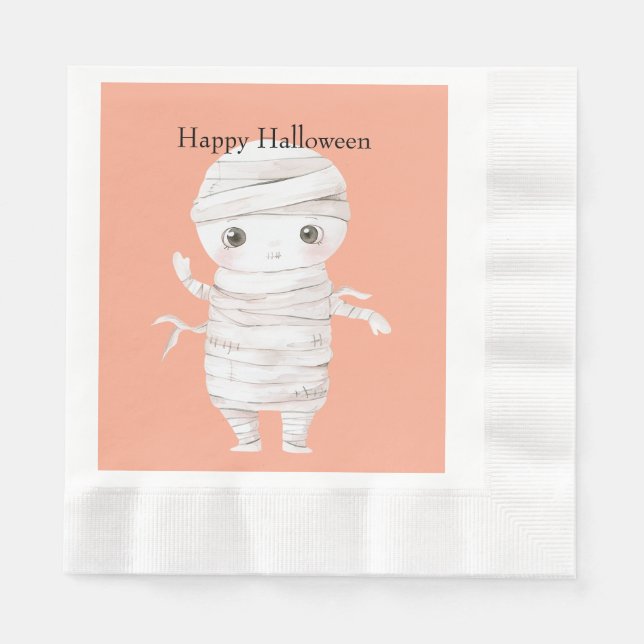 Guardanapo De Papel Múmia de Halloween (Frente)