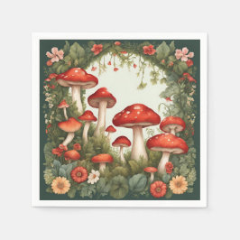 Guardanapo De Papel Mushroom Cottagecore