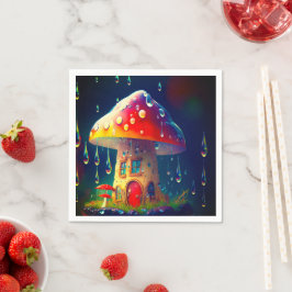 Guardanapo De Papel Mushroom House