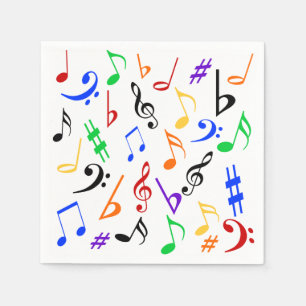Guardanapo De Papel Music Napkins - Colorido: 369