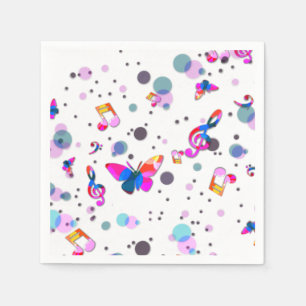 Guardanapo De Papel Música Azul da Seção da Trombeta