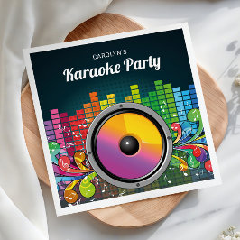 Guardanapo De Papel Música Colorida Karaoke Festa de Aniversário Papel