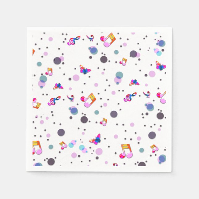 Guardanapo De Papel Música Dançando (Frente)