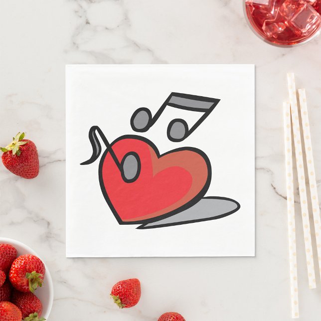 Guardanapo De Papel Música de amor (Criador carregado)