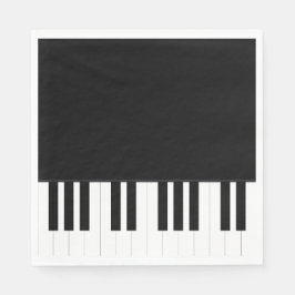 GUARDANAPO DE PAPEL MÚSICA DE PIANO