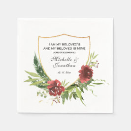 Guardanapo De Papel Música de Salomão 6:3 Eu sou o casamento do meu am