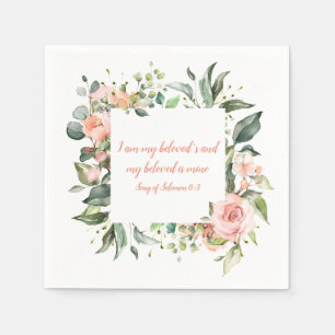 Guardanapo De Papel Música de Salomão Meu Amado Casamento Napkins