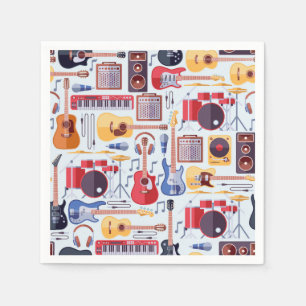 Guardanapo De Papel Música Instrumentos Musicais Papel