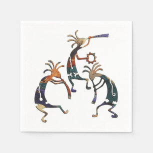 Guardanapo De Papel Músico KOKOPELLI trio + suas ideias
