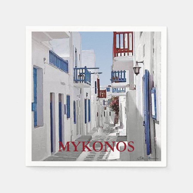 Guardanapo De Papel Mykonos (Frente)
