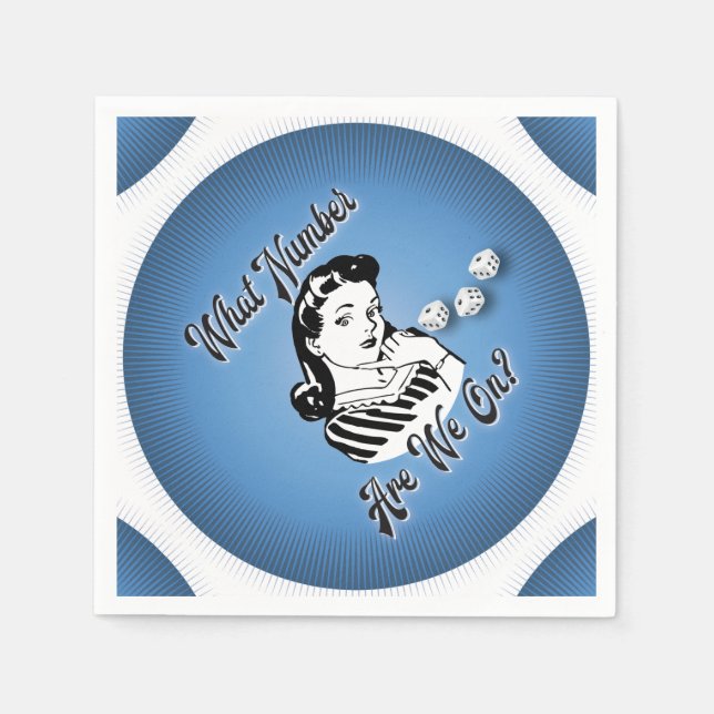 Guardanapo De Papel Na Imagem Retroativa Em Que Número Estamos? (Frente)