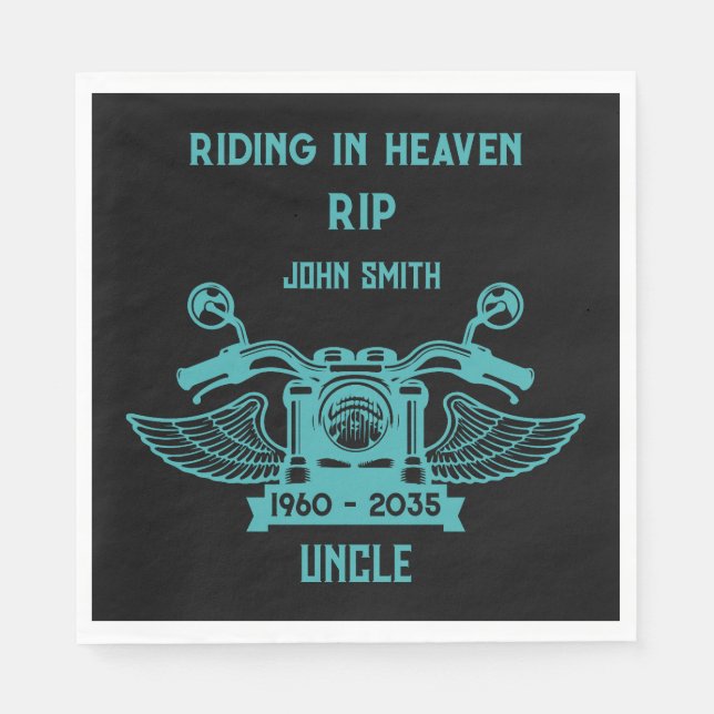 Guardanapo De Papel Na Memória, Funeral Do Rider Biker (Frente)