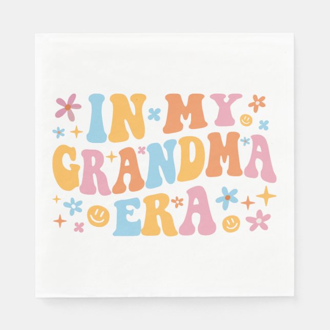 Guardanapo De Papel Na Minha Era Da Avó Eu (Frente)