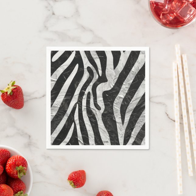 Guardanapo De Papel Na moda de Impressão Animal de Zebra Artística Str (Insitu)