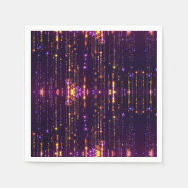 Guardanapo De Papel Na moda Purple Glitter Dourado Mogern Sparkl