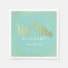 Guardanapo De Papel NA MODA WEDDING MESA mini confetti casa de ouro