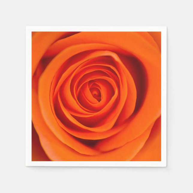Guardanapo De Papel Nabo de papel coquetel de rosa cor laranja (Frente)