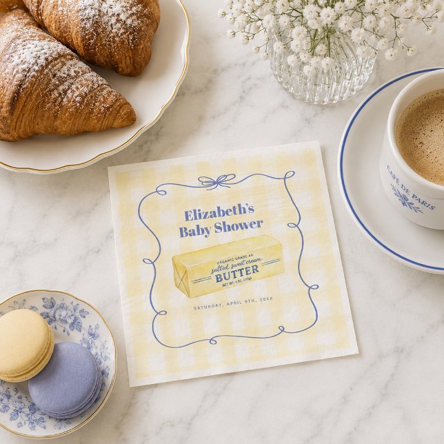 Guardanapo De Papel Nada Melhor Que um Chá de Bebê (Nothing Butter Than a Baby Shower Napkins)