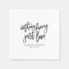 Guardanapo De Papel Nada sofisticado, apenas amor Casamento casual