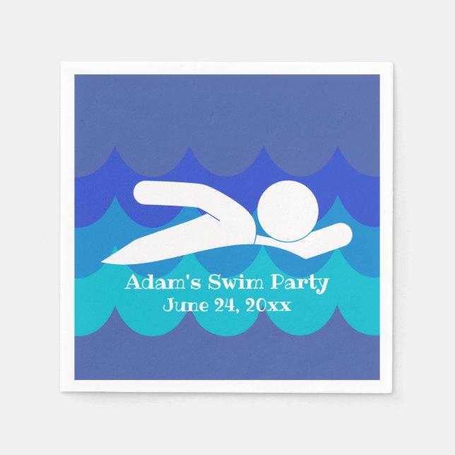 Guardanapo De Papel Nadação de papel de Design (Frente)