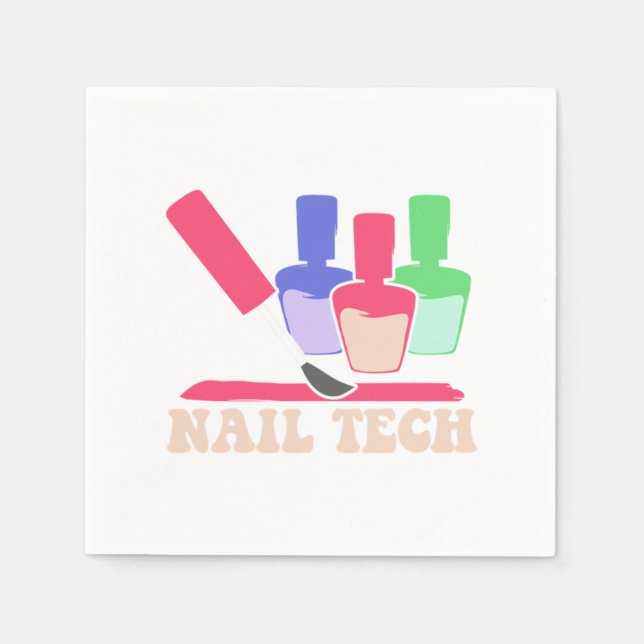Guardanapo De Papel Nail Polish Pedicurist Manicurist Nail Technician  (Frente)