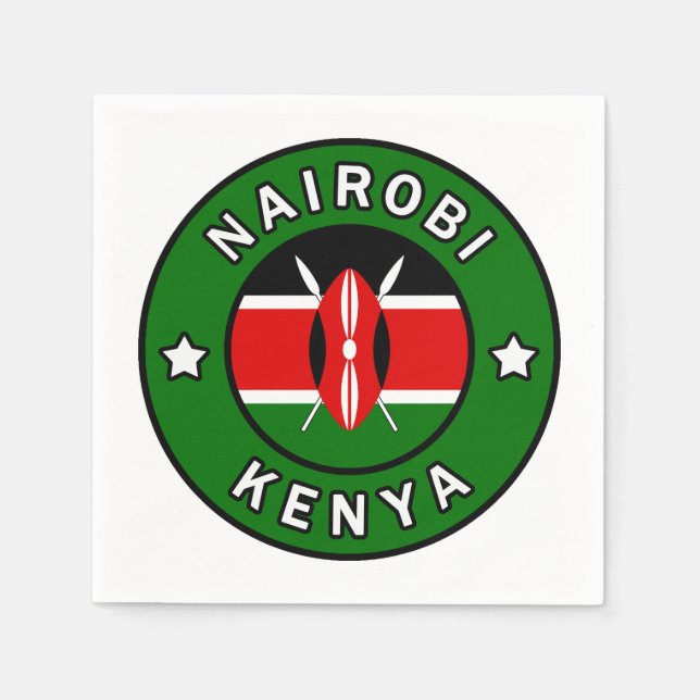 Guardanapo De Papel Nairobi Quênia (Frente)