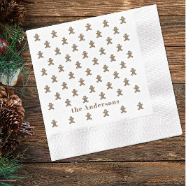 Guardanapo De Papel Name, Gingerbread Man Cookies Holiday Paper