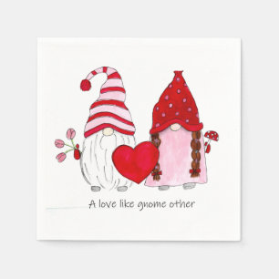 Guardanapo De Papel Namorados de Gnome Um amor como gnomo outro