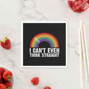 Guardanapo De Papel Não consigo nem pensar direito Mês do Orgulho LGBT