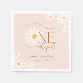 Guardanapo De Papel Não é Maravilhosa Daisy 1º Aniversário